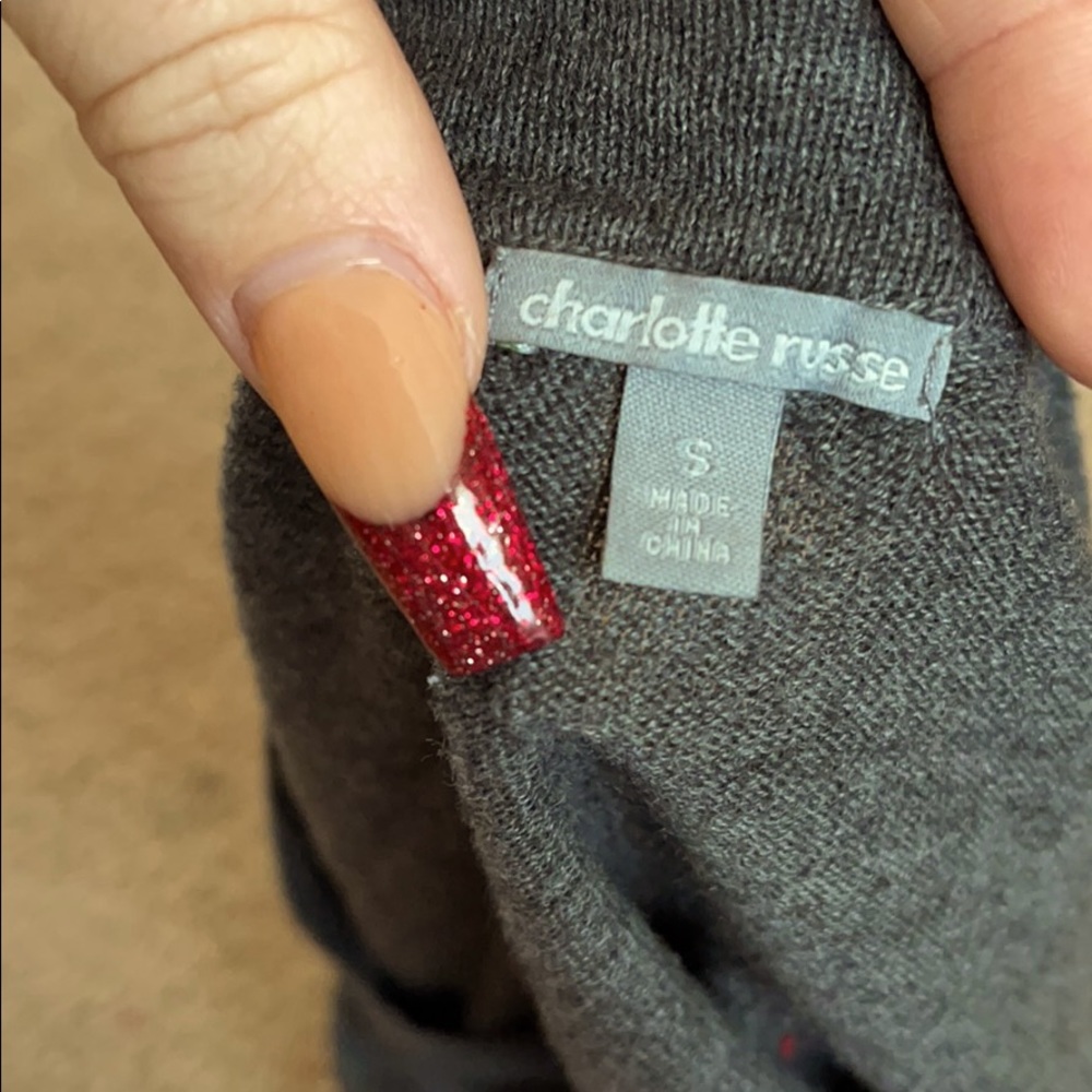 Gray cardigan